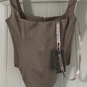 House of CB Taupe Corset Top